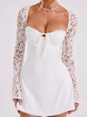 Babyboo Jacinta mini dress in Ivory
